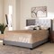 Baxton Studio Brady Modern Light Grey Upholstered Queen Size Bed 149-8939 - alternate 7